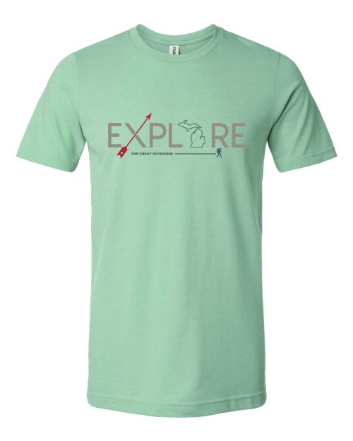 Explore the Great Outdoors t-shirt, explore t-shirt, michigan t-shirt, mi t-shirt, michigan apparel, michigan clothing
