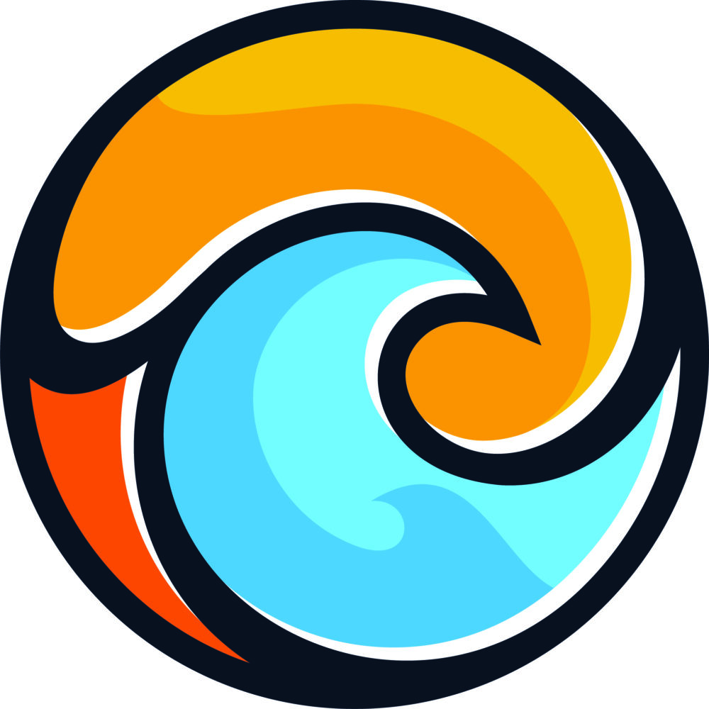 Sun Water Circle Decal