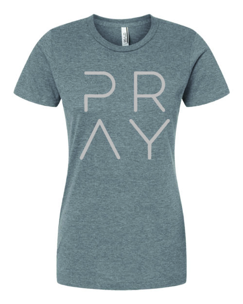women's pray t-shirt, womn's pray shirt, women's michigan clothing, women's pray clothing